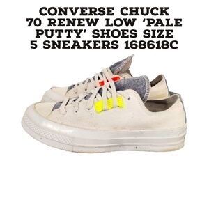 Converse Chuck 70 Renew Low 'Pale Putty' Shoes Size 5 Sneakers 168618C